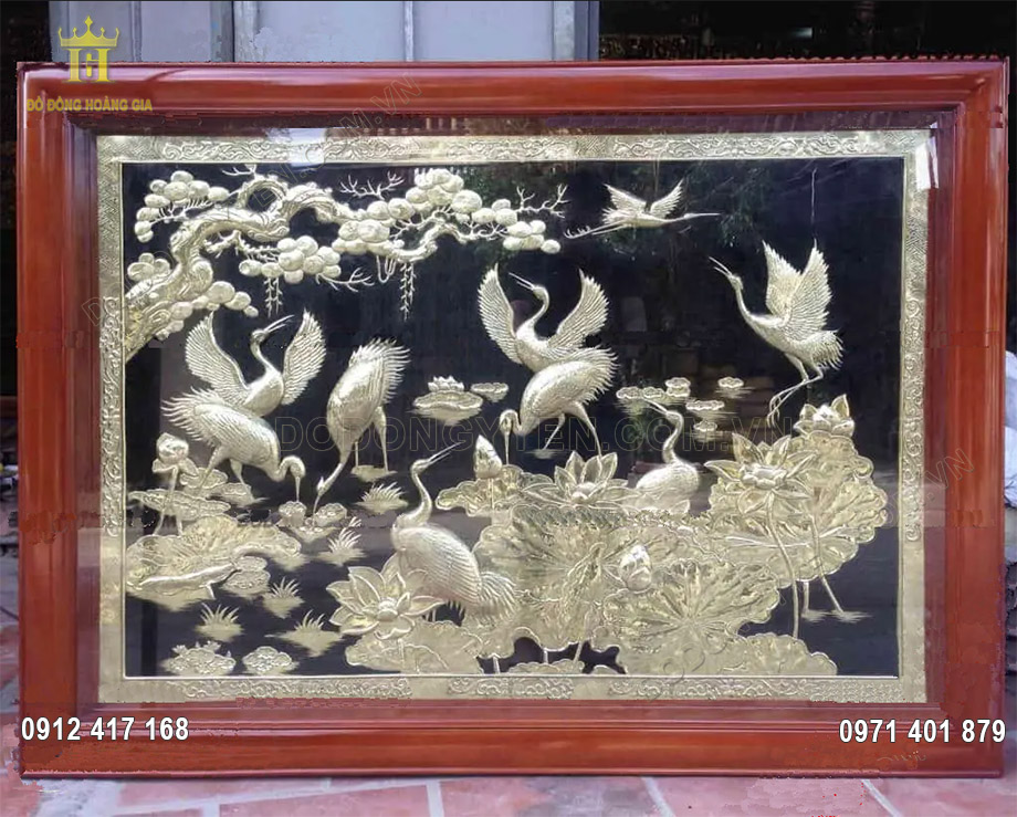 Tranh đồng sen hạc ph&ugrave; hợp với người mệnh n&agrave;o?